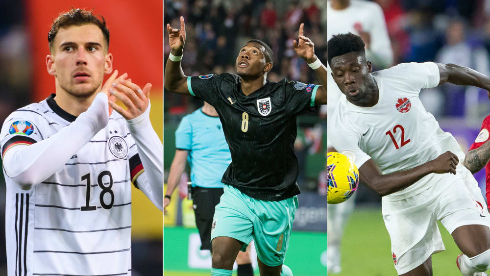 Leon Goretzka, David Alaba, Alphonso Davies