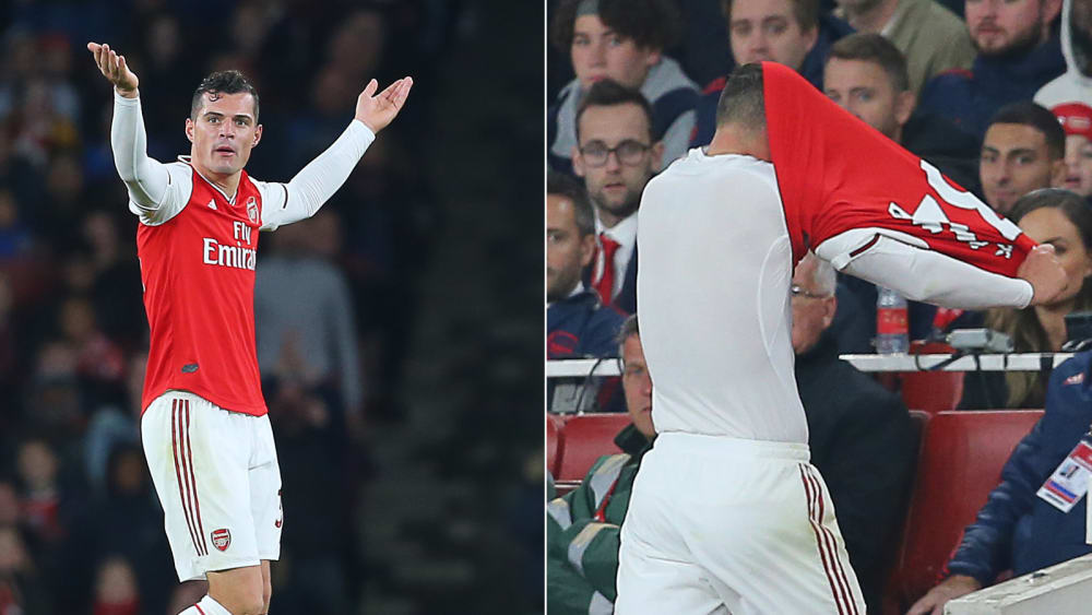 Granit Xhaka bei Arsenals 2:2 gegen Crystal Palace