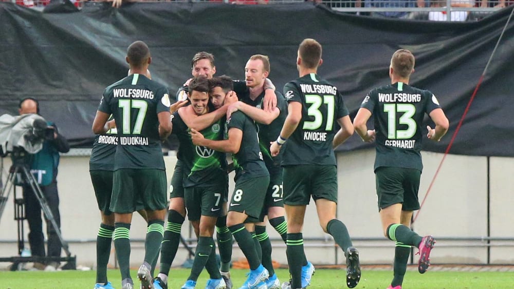 Wolfsburger Jubel über das 5:3