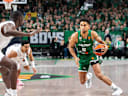 Zalgiris Kaunas vs LDLC ASVEL Villeurbanne - EuroLeague MAODO LO dribbles the ball during the EuroLeague basketball match between Zalgiris Kaunas and LDLC ASVEL Villeurbanne at Zalgiris Arena in Kaunas, Lithuania, on October 23, 2026. Kaunas Kaunas Lithuania