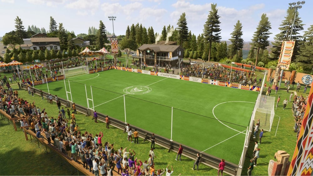 Auf dem Fußballfeld der Musqueam - der indigenen Bevölkerung Vancouvers - kann im VOLTA-Modus von FIFA 23 gespielt werden.&nbsp;