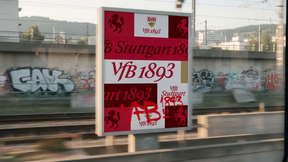 Die neue Designsprache des VfB Stuttgart - samt der eigens kreierten Wortmarke "VfB 1893".