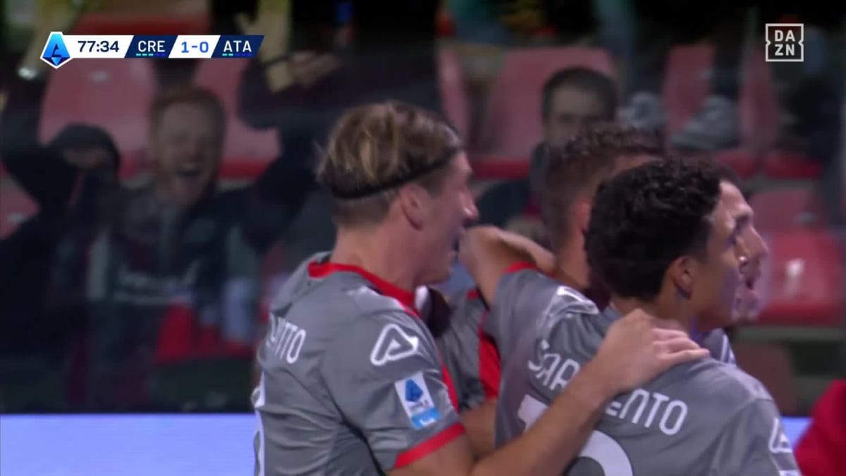 Cremonese - Atalanta: Tor zum 1:0 durch Vardy in der 78. Minute