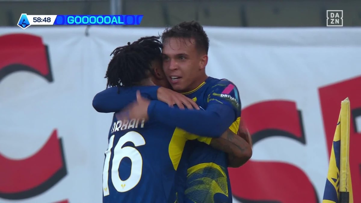 Hellas - Cagliari: Tor zum 2:0 durch Orban in der 59. Minute