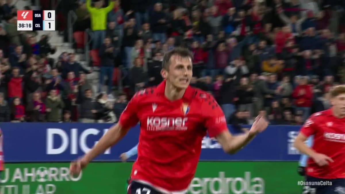 Osasuna - Vigo: Tor zum 1:1 durch Budimir in der 37. Minute
