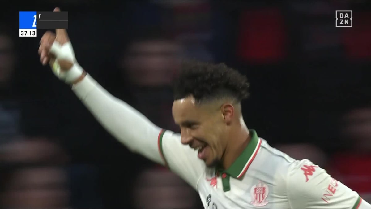 Rennes - Nizza: Tor zum 0:1 durch Diop in der 38. Minute