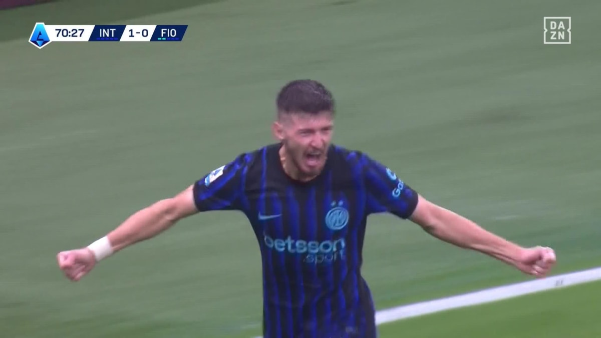 Inter - Fiorentina: Tor zum 2:0 durch Sucic in der 71. Minute