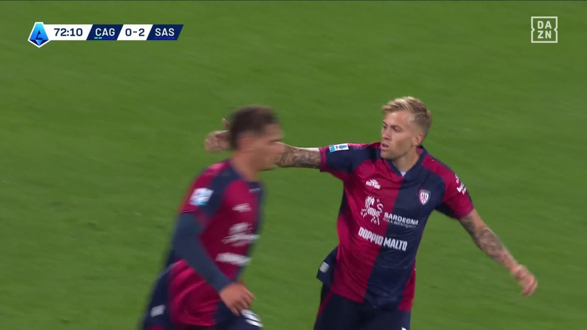 Cagliari - Sassuolo: Tor zum 1:2 durch Esposito in der 73. Minute
