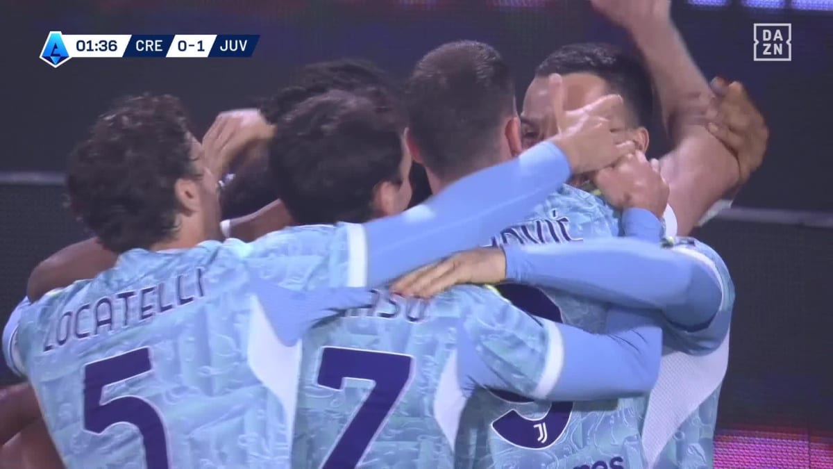 Cremonese - | Juventus: Kostic scores to make it 0-1 in the 2nd minute