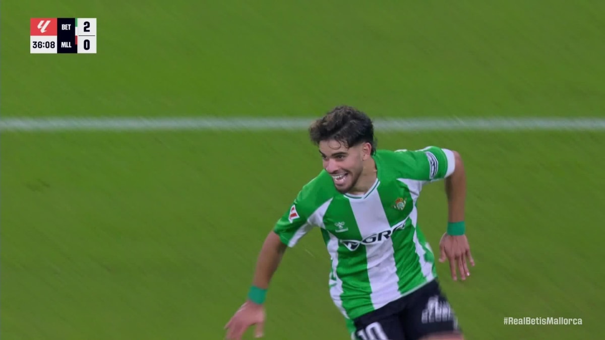 Betis - Mallorca: Tor zum 3:0 durch Abde in der 37. Minute
