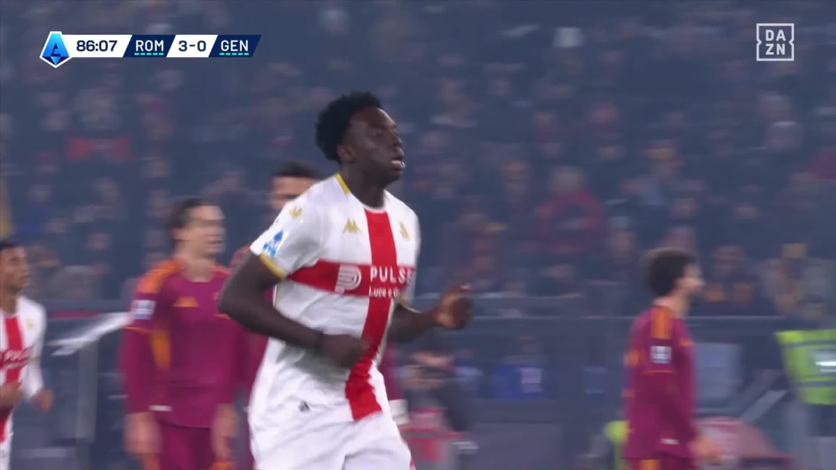 Roma - Genoa: Tor zum 3:1 durch Ekhator in der 87. Minute
