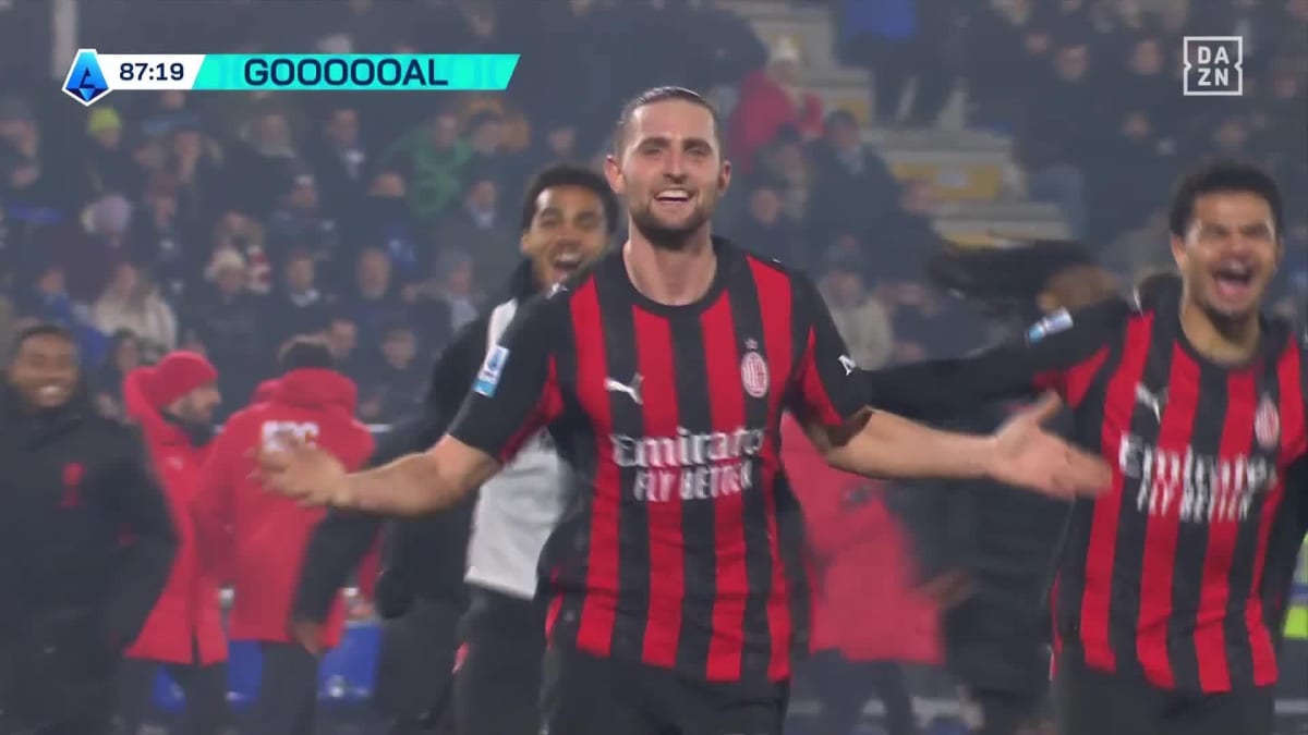 Como - Milan: Tor zum 1:3 durch Rabiot in der 88. Minute