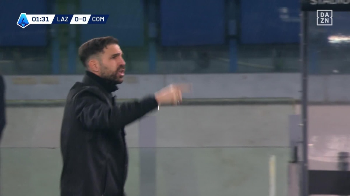 Lazio - Como: Tor zum 0:1 durch Baturina in der 2. Minute