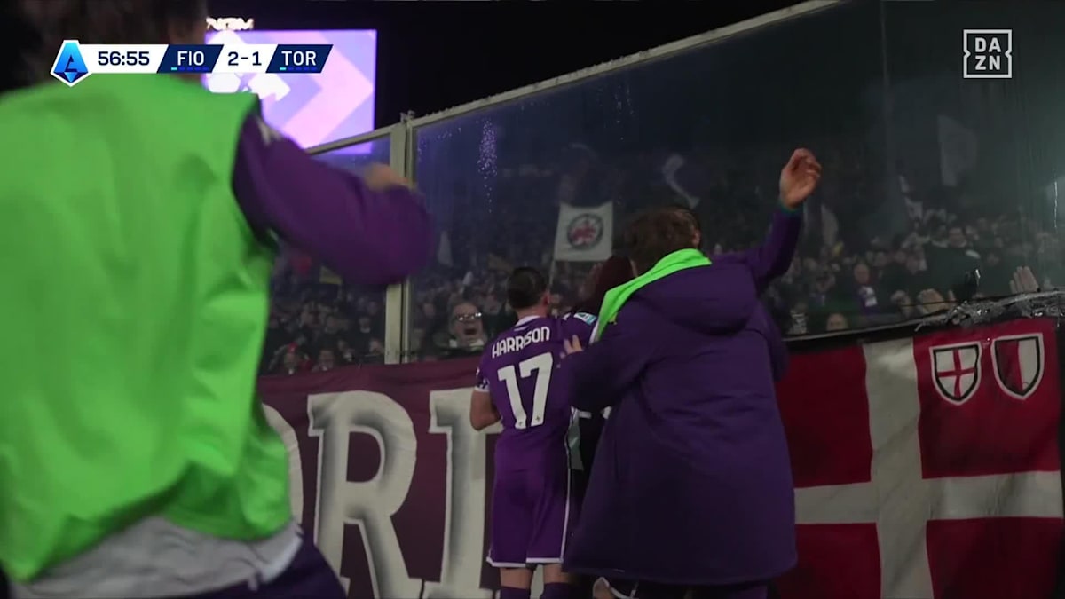 Fiorentina - Torino: Tor zum 2:1 durch Kean in der 57. Minute
