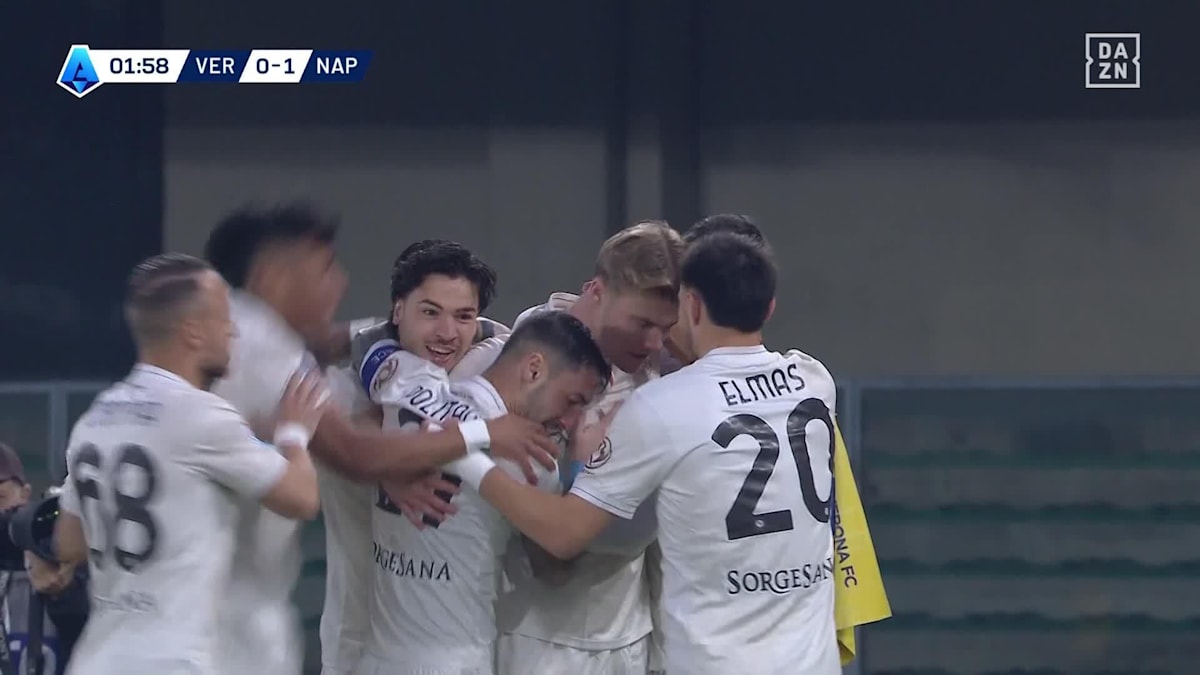 Hellas - Neapel: Tor zum 0:1 durch Höjlund in der 2. Minute