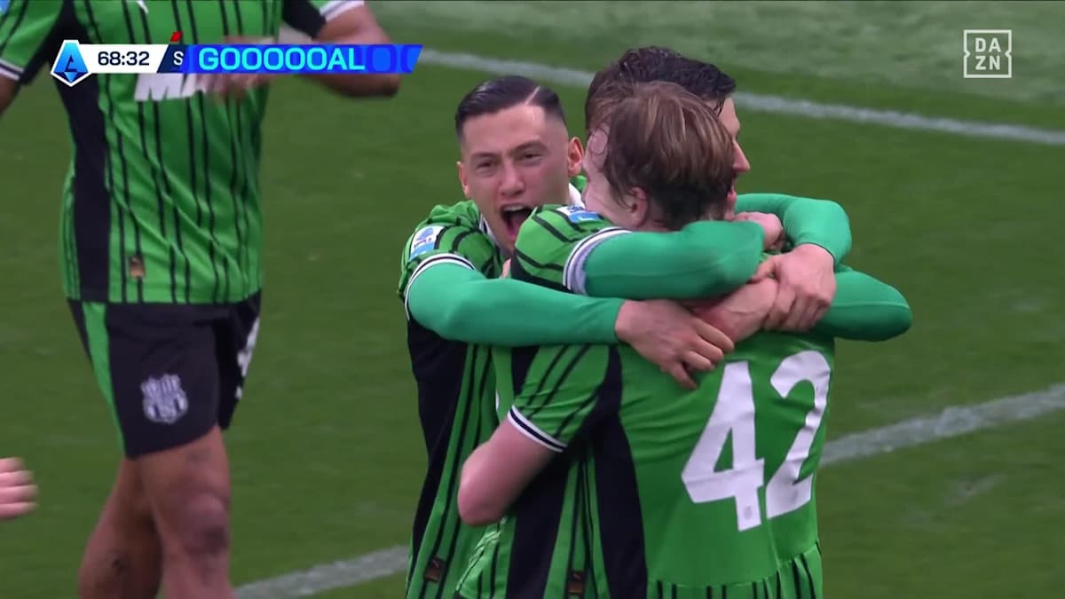 Sassuolo - Atalanta: Tor zum 2:0 durch Thorstvedt in der 69. Minute
