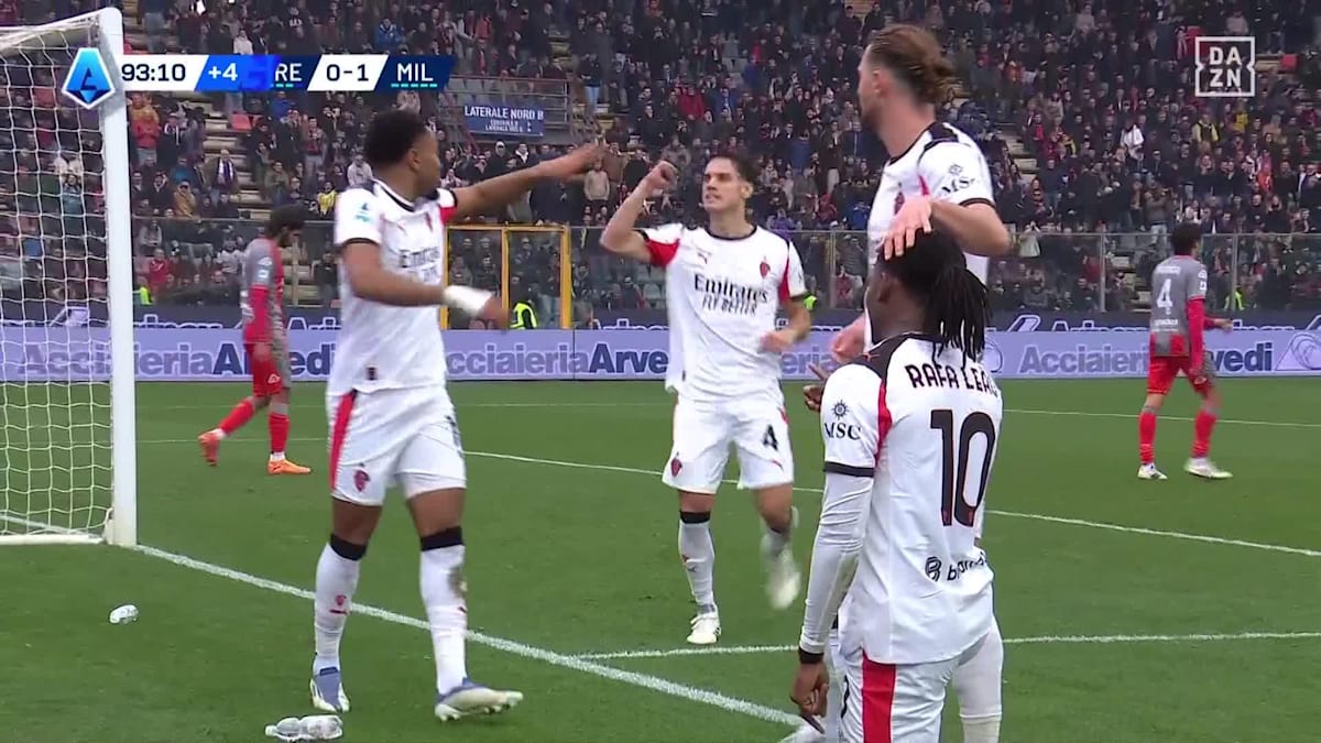 Cremonese - Milan: Tor zum 0:2 durch Rafael Leao in der 90.+4 Minute