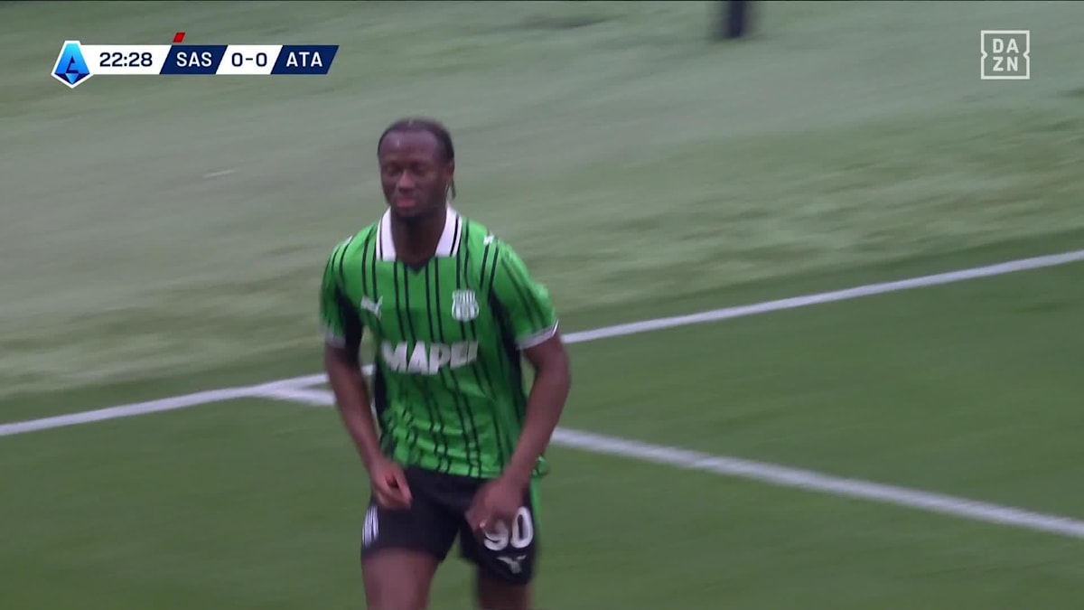 Sassuolo - Atalanta: Tor zum 1:0 durch Koné in der 23. Minute