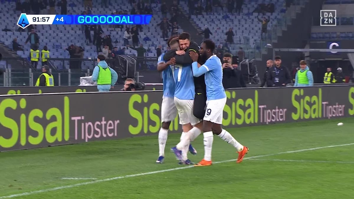 Lazio - | Sassuolo: Marusic scores to make it 2-1 in the 90+2 minute