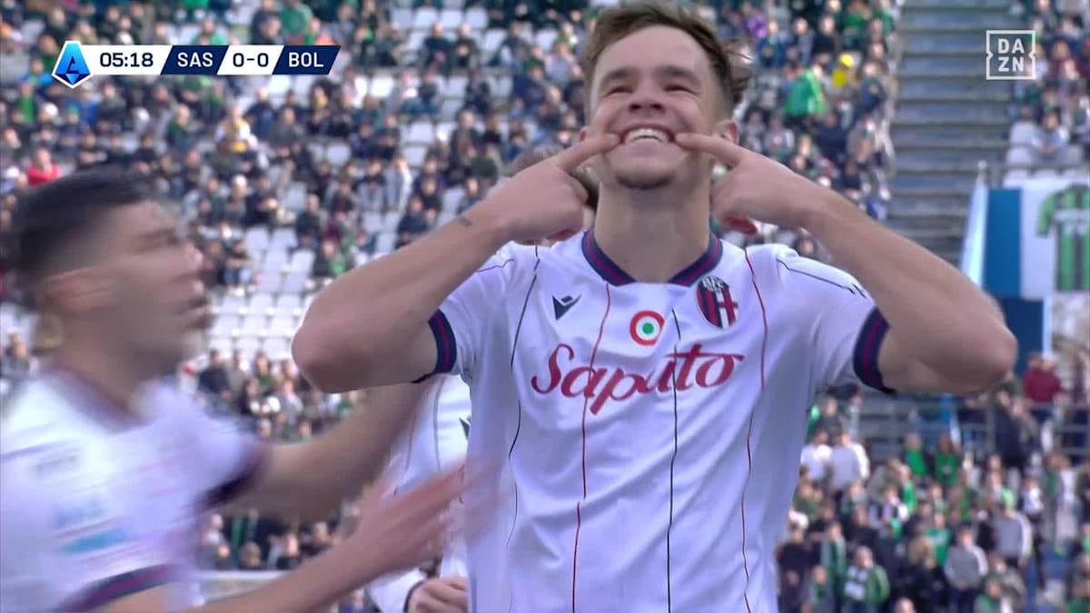 Sassuolo - | Bologna: Goal to make it 0-1 by Dallinga in the 6th minute