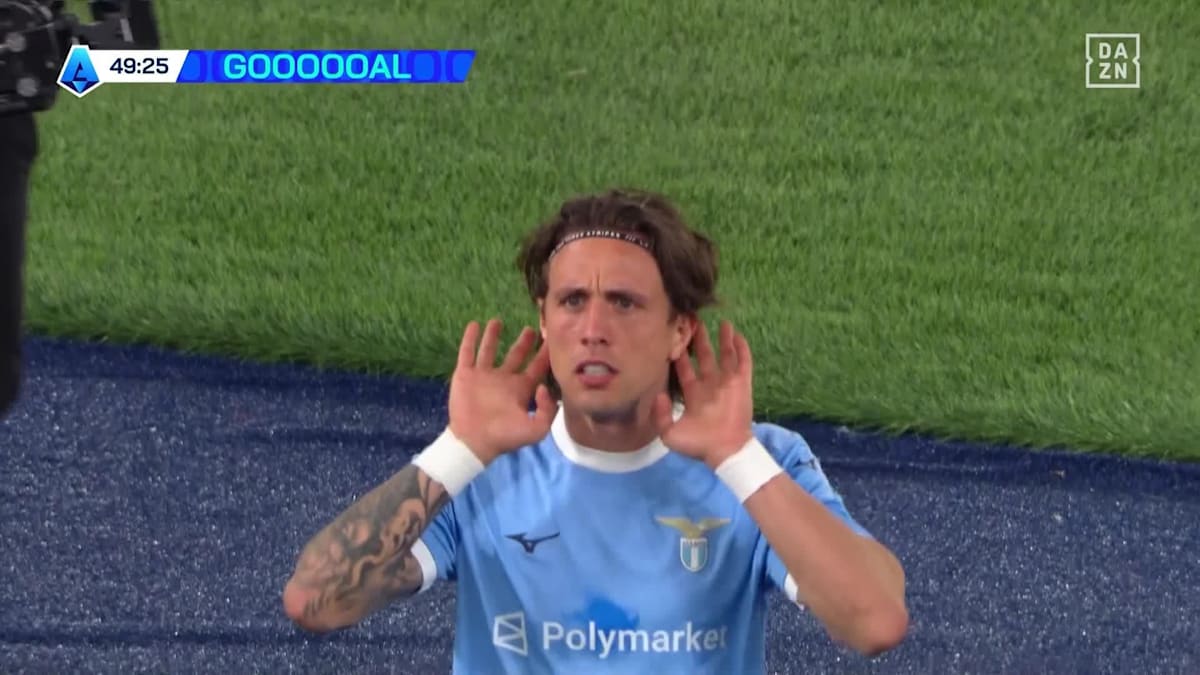 Lazio - Udinese: Tor zum 1:1 durch Pellegrini in der 50. Minute