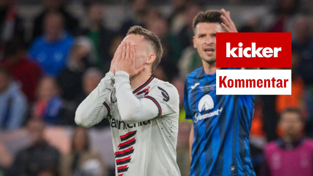 Florian Wirtz kann es nicht fassen, Bayer verliert nach zuvor 51 ungeschlagenen Spielen.
