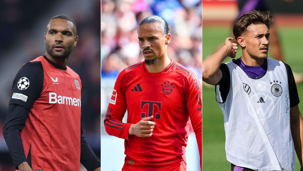  Jonathan Tah, Leroy Sané, Tom Bischof.