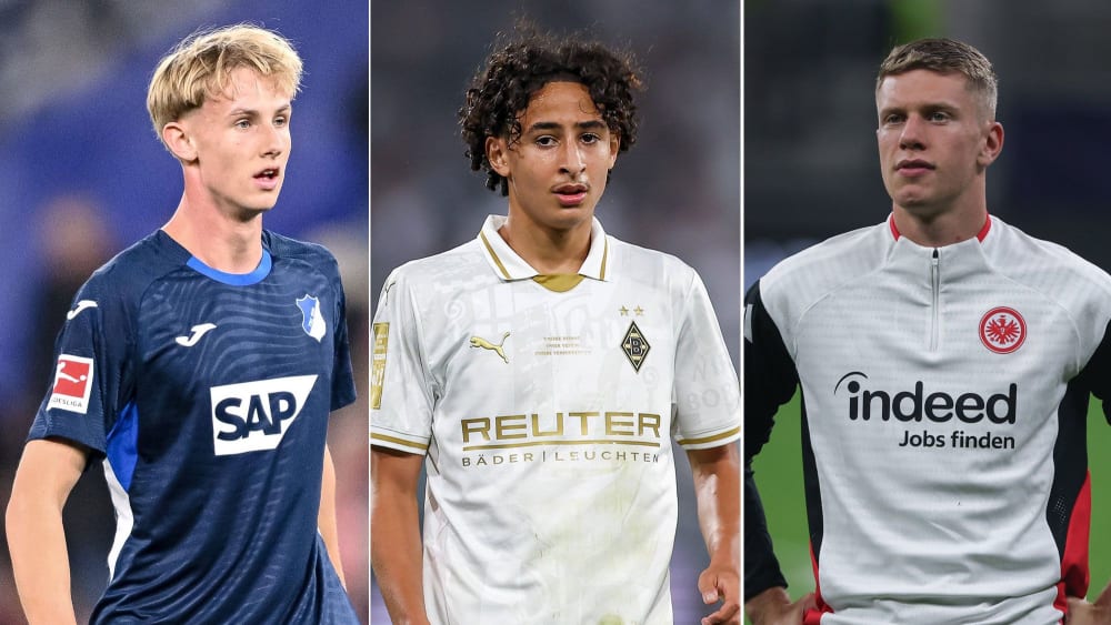 Talente wie Max Moerstedt, Wael Mohya und der jüngst verletzt fehlende Elias Baum (v. li.) hoffen auf mehr Einsatzzeiten in der Bundesliga.