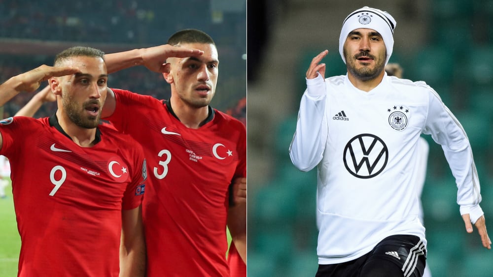 Cenk Tosun (l.), rechts Ilkay Gündogan