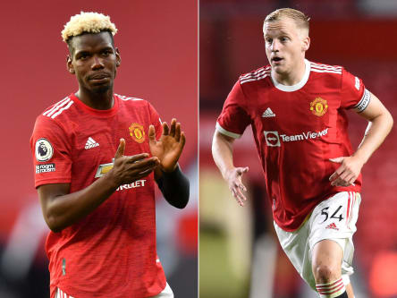 Paul Pogba und Donny van de Beek