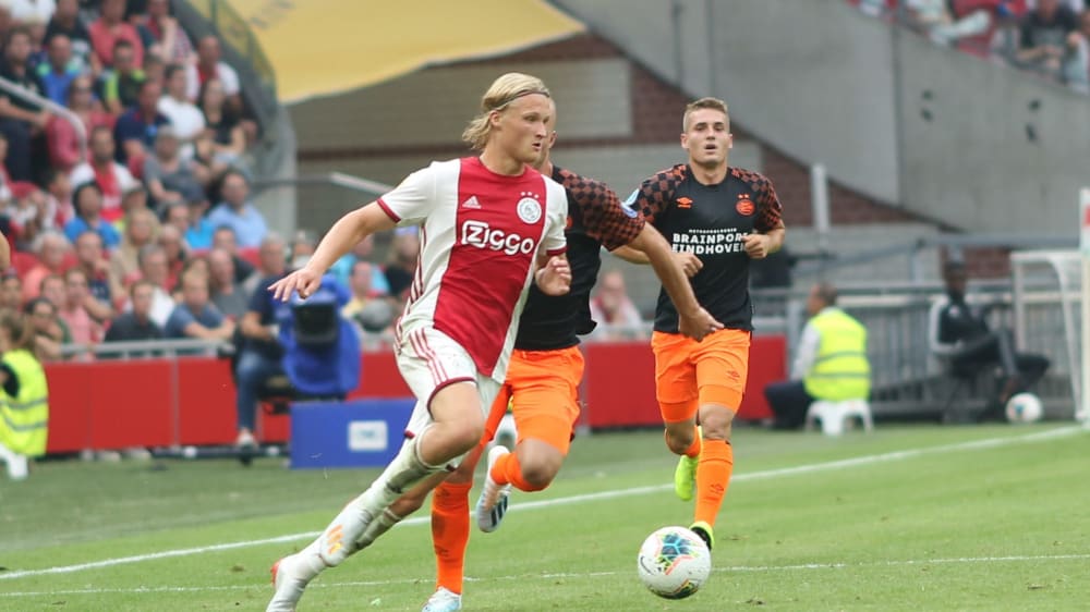 Von Hoffenheim und Nizza umworben: Ajax Amsterdams Kasper Dolberg. 