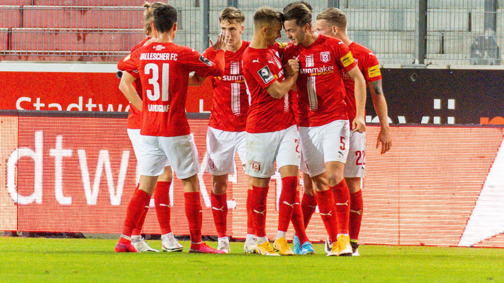 Der Hallesche FC hat wieder einen Sieg gefeiert und Meppen 4:1 bezwungen.