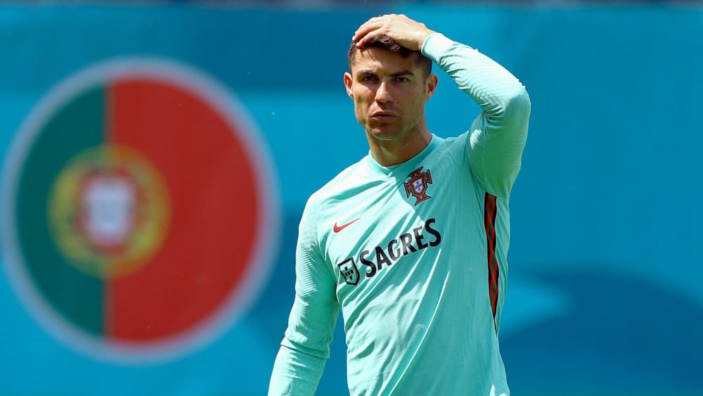 Cristiano Ronaldo beim Training in Ungarn