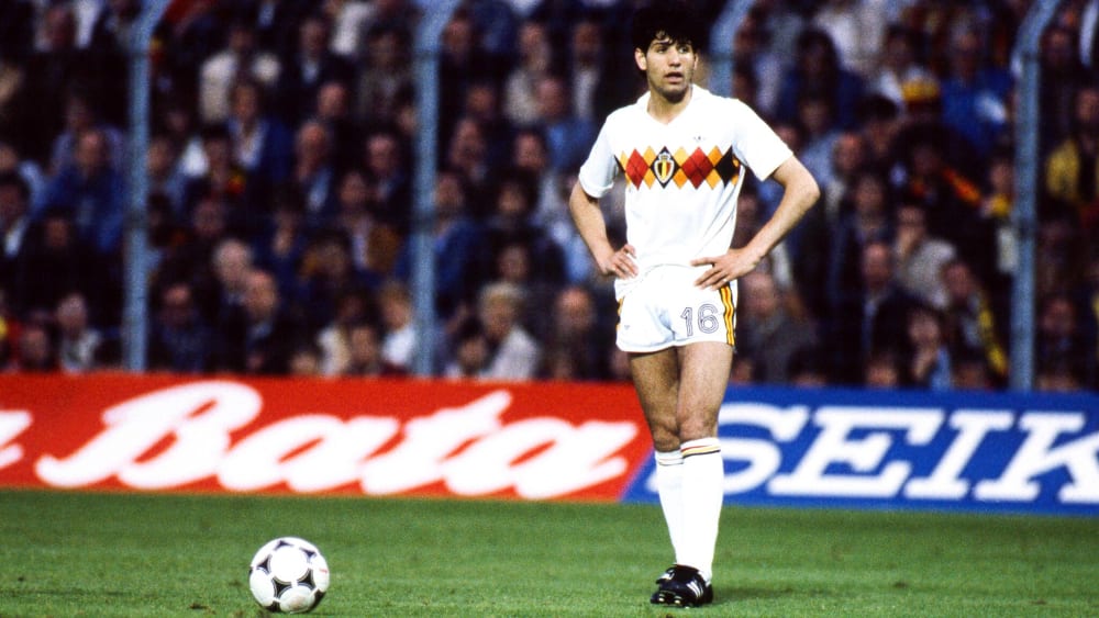 Belgiens Enzo Scifo bei der EURO '84