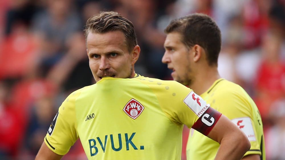 Schwache Form: Kapitän Sebastian Schuppan mit seinen Würzburger Kickers.