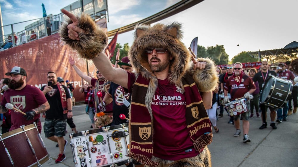 Die Fans des Sacramento Republic FC