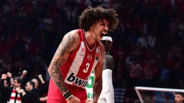 EuroLeague Basketball, Olympiacos Piraeus vs Panathinaikos AKTOR Athens - Tyson Ward, 3 of Olympiacos Piraeus in action during the Euroleague regular season basketball match between Olympiacos Piraeus and Panathinaikos AKTOR Athens held at Peace and Friendship Stadium in Piraeus, Grecee, 7 March 2026. PIRAEUS Greece Copyright: xOnexInchxProductionsx 6881838