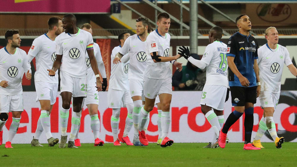 Sieger in einem umk&#228;mpften Sonntagabendspiel: Der VfL Wolfsburg besiegte den SC Paderborn mit 4:2.