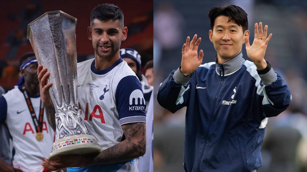 Cristian Romero (li.) ist neuer Kapitän von Tottenham Hotspur.