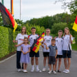 Begrüßung in Thüringen: Fans freuen sich auf die deutsche Nationalmannschaft.