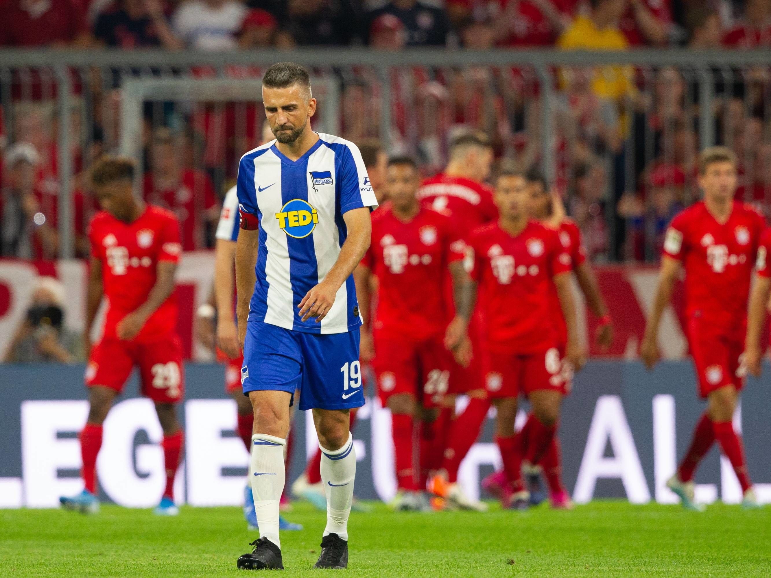 Er ärgerte sich sehr über den Elfmeter zum 2:2: Berlins Vedad Ibisevic.