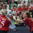 Estelle Nze-Minko steuerte sechs Treffer zum hauchdünnen Halbfinalsieg Györs bei