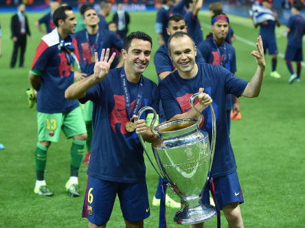 Xavi und Iniesta sammelten bei Barcelona etliche Titel zusammen.