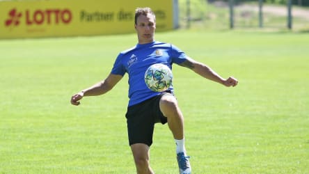 Das Kleingruppen-Training endet - hier Tobias Jänicke in Aktion.