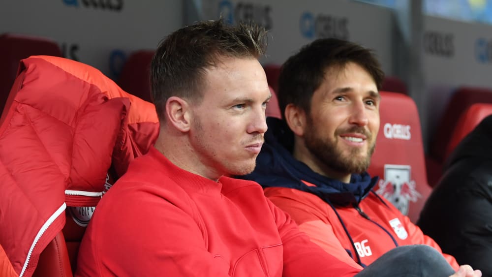 Julian Nagelsmann und sein Spielanalyst Benjamin Glück