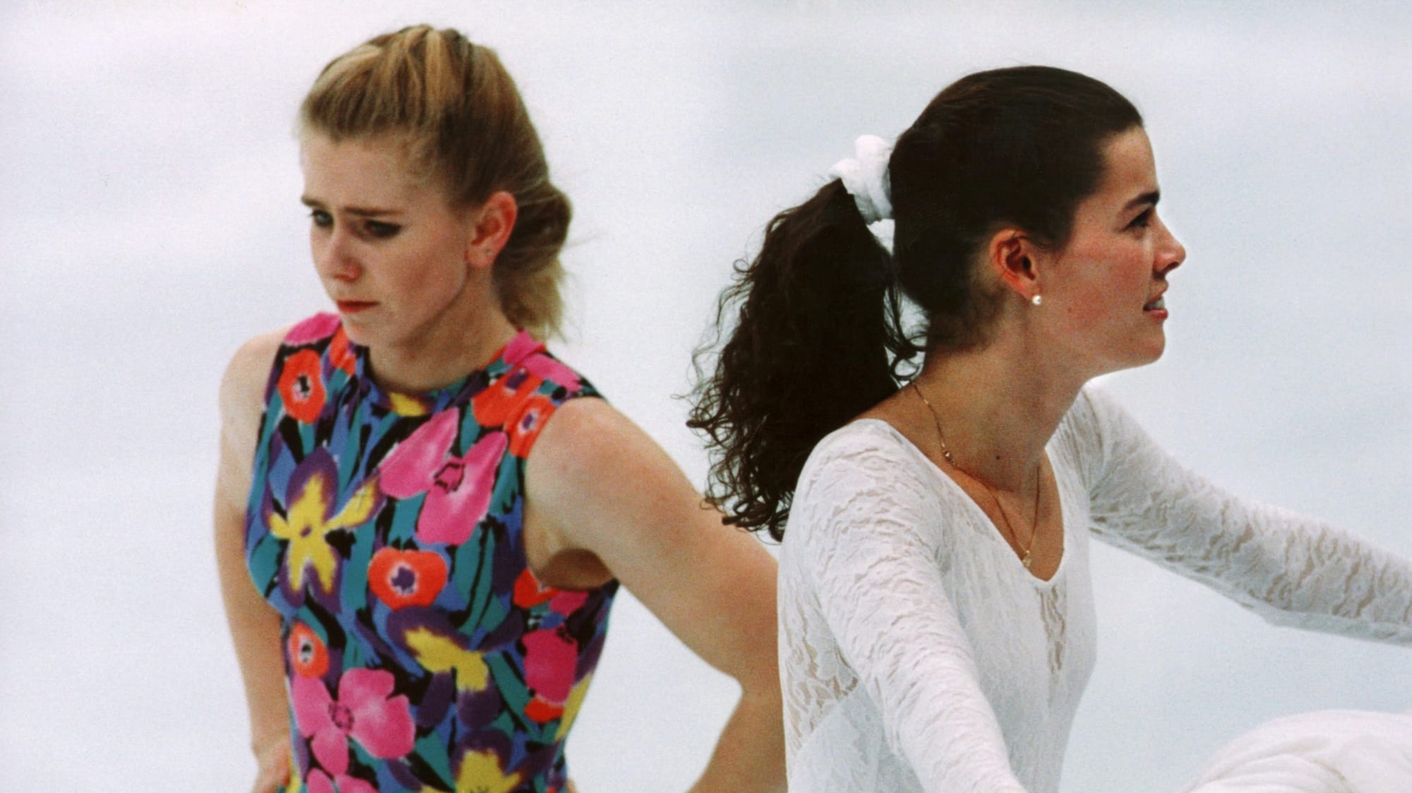 Tonya Harding (l.) und Nancy Kerrigan