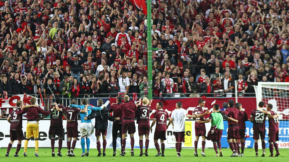 Ein jubelnder 1. FCK