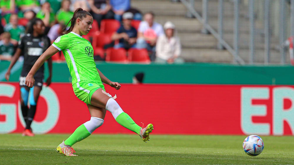 Lena Oberdorf hat ihren Vertrag in Wolfsburg verlängert.