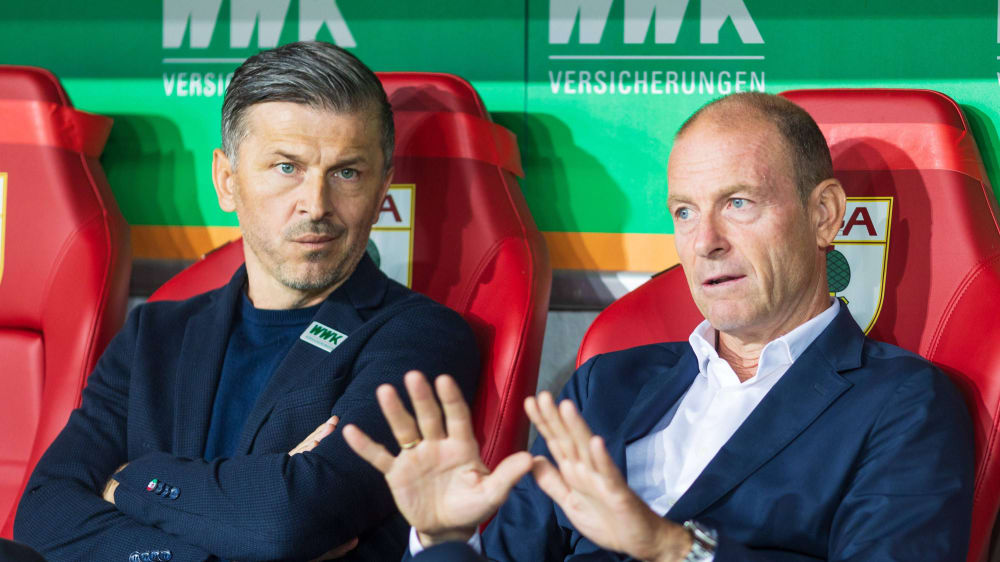 Sportdirektor Marinko Jurendic (links) und Trainer Jess Thorup