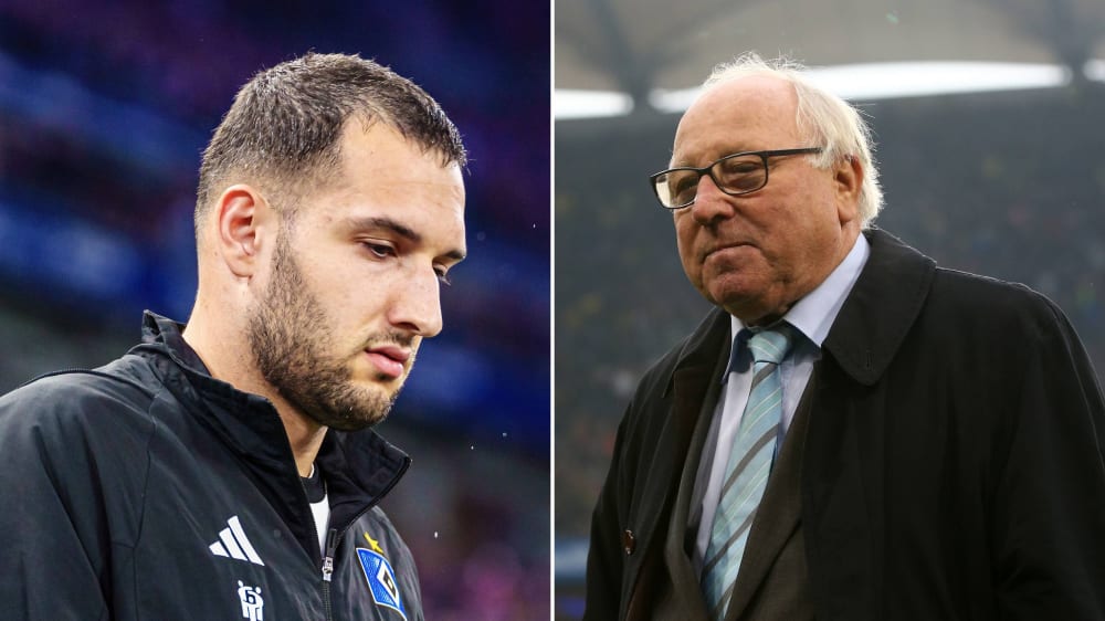 Levin Öztunali und Uwe Seeler